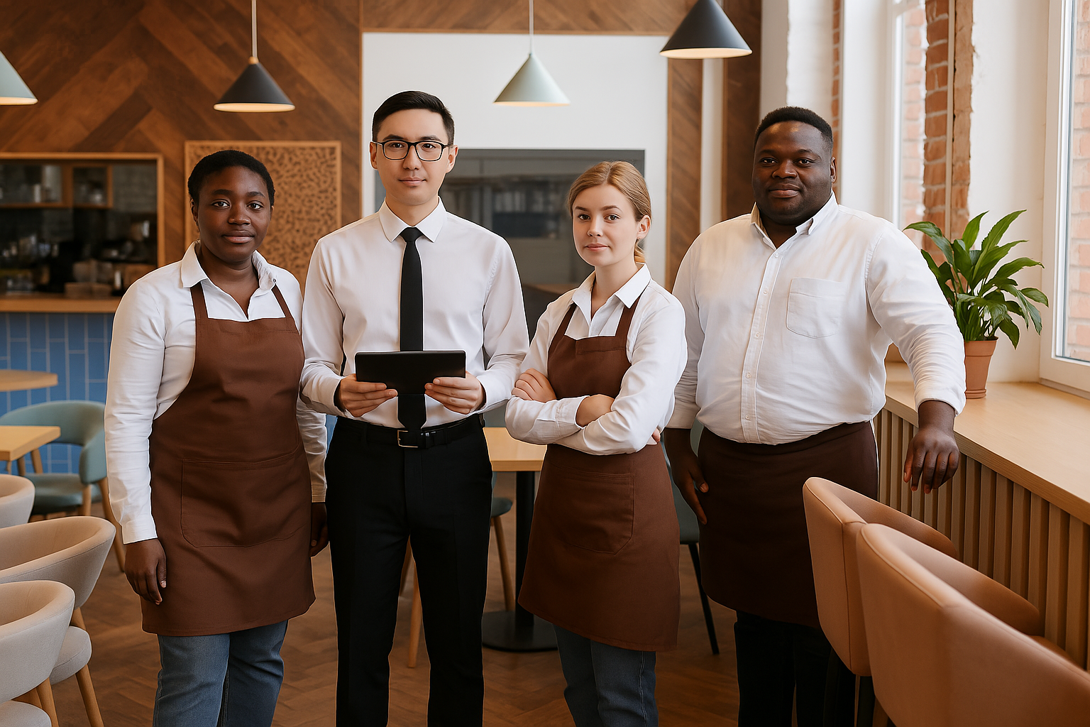 Équipe de professionnels de la restauration